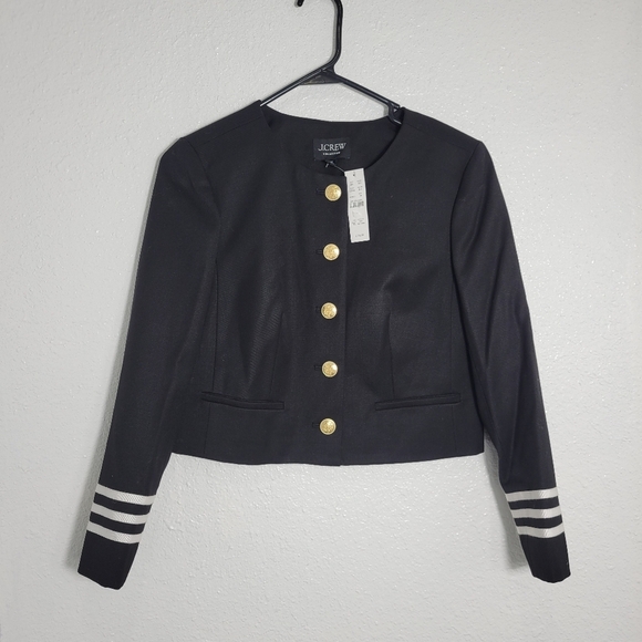 J Crew Collection Ora Tessuti  Louisa Wool Blend Lady Jacket $328 Size 00 - Picture 2 of 5